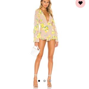Majorelle Devon Romper in Tan Lemon